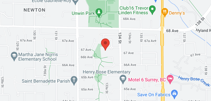 map of 13330 67A AVENUE